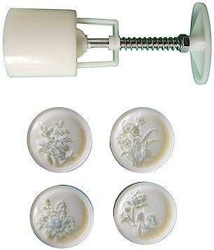 Flower Pattern Moon Cake Mold Cookie Stamps Hand Press Cookie Dessert Cutters