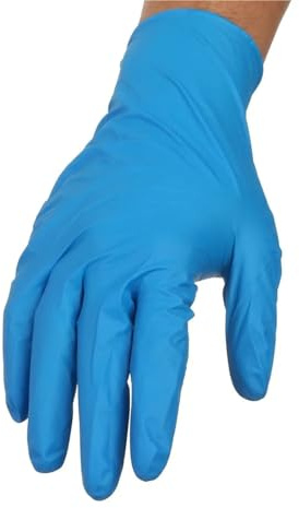 Générique Lot de 20 gants jetables en nitrile - Résistants à la perforation, multi-usages for la cuisine, les soins aux animaux, les soins aux bébés et la peinture