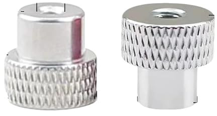 Rändelmutter 5 Stück M5 M6 M8 Blind durch Handmutter gerändelte Aluminium Rändelmutter for Aluminiumlegierung festziehen(Silver,D05 M8 5PCS)