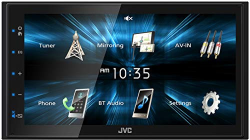 JVC KW-M150BT Bluetooth Car Stereo Receiver with USB Port – 6.75 Touchscreen Display - AM/FM Radio - MP3 Player Double DIN – 13-Band EQ (Black)