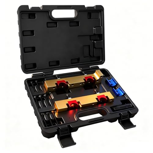 CXPRO 15Pcs Camshaft Locking Alignment Timing Tool, Compatible with Mercedes Benz M133 M270 M274, Engine Timing Tool Kit with Carrying Case & Gloves