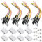 Xiatiaosann 4 Pcs Ceiling Fan Toggle Switch 18AWG Mount Directional Switch 6A 125V / 3A 250V 6 Pin Reverse Rotation Micro Fan Control Switch (ZE-209-22) Replacement Slide Switch with Connector