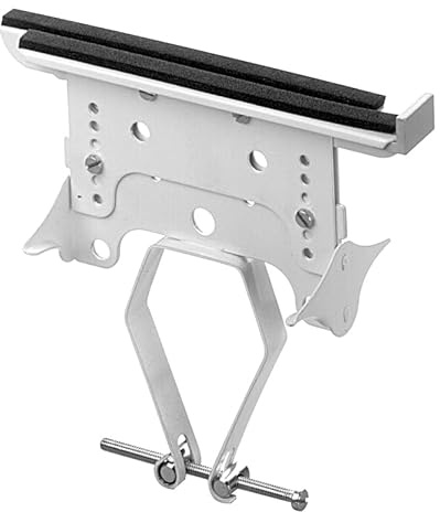 Merveille – Set aus 2 EXO-Halterungen für Gusseisenheizkörper mit 4 bis 6 Rippen und vertikalem Ventil – Montage ohne Bohren – Für Heizkörperregale von 16 bis 26 cm Breite