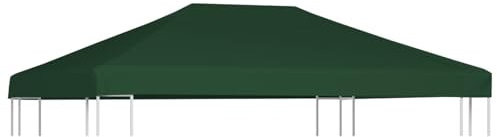 Xichuzi Pavillondach, Pavillon Ersatzdach, Pavillon Dach, Ersatz Pavillon Dach, Dachplane Faltpavillon, Faltpavillon Dach, 310 g/m² 4x3 m Grün