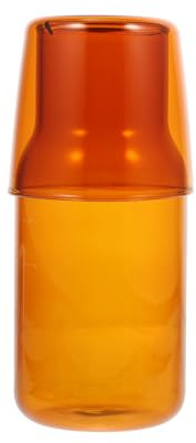 iplusmile Pichet Verre Transparent Épaissi Capacité Importante Résistant Chaleur et Au Froid Carafe à Eau Multifonctionnelle pour Boissons et Thé Usage Maison et Bureau Complet