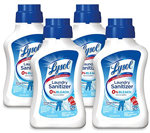 Lysol Laundry Sanitizer Additive, Crisp Linen, 164oz (4X41oz)