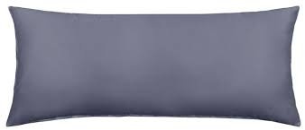 Dulce Lino New Bolster Pillow Case Cover & Pregnancy Maternity Orthopaedic Support. (Grey, 4.6FT)