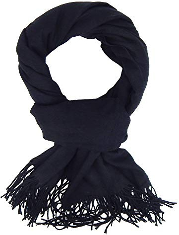 Ella Jonte Herrenschal schwarz weicher klassischer Schal Herbst Winterschal