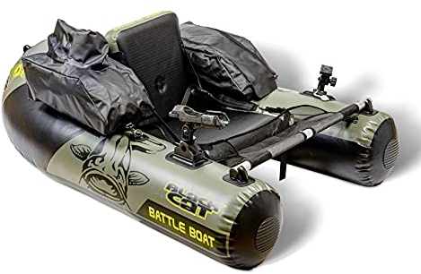 Black Cat Battle Boat - Bellyboot zum Wallerangeln, Belly Boot zum Wallerfischen, Angelboot