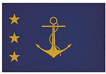U24 Aufnäher DDR Admiral Fahne Flagge Aufbügler Patch 9 x 6 cm