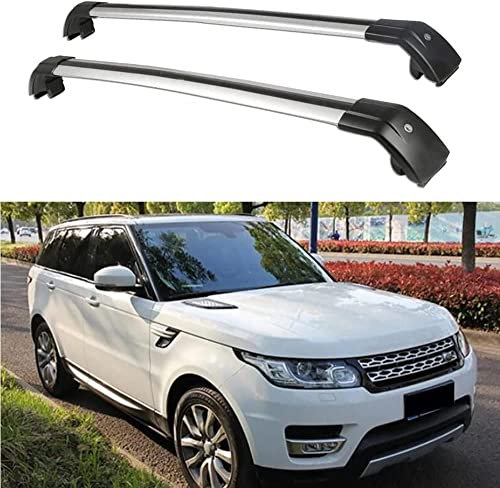 JIMORY 2 Stück Auto Relingträger Dachträger Crossbar, für Land Rover Range Rover Sport 2014-2021 Querträger Lastenträger Fahrrad DachbüGel Gepäckträger