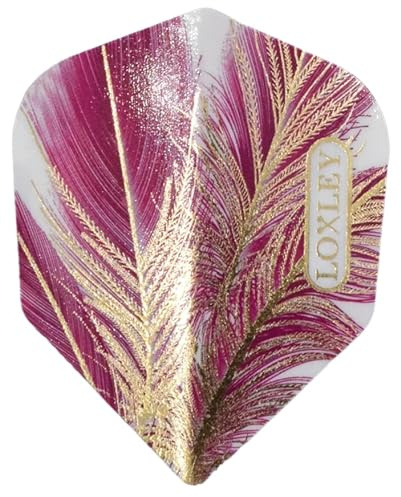 Loxley Feather Purple & Gold NO6 - Dart Flights