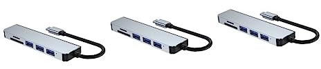 Hemobllo 3stücke Type-c USB Hub Ports Multifunktionaler Adapter Mit Pd-schnellladung Für Laptop Und Smartphone USB Datenübertragung Kompaktes Design Für Unterwegs