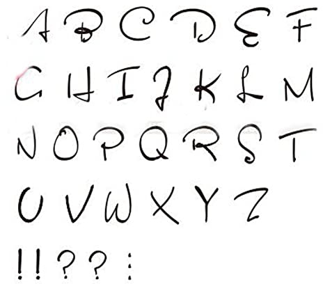 ORLOVA Fake Tattoos, temporäre Tattoos, 3 Blatt Alphabet Temporäre Tattoo Aufkleber Handschrift DIY Name Tattoo Kit Englische Buchstaben Fake Tattoo