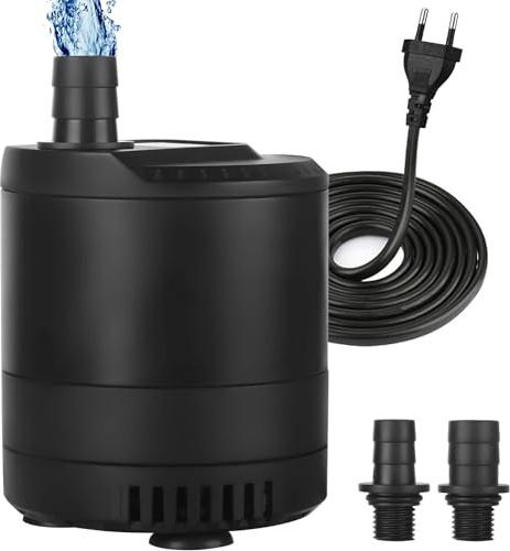 Pompa subacquea da 20W 1500L/H, ultra silenziosa per acquario, fontana con cavo 2,5m e interruttore regolabile