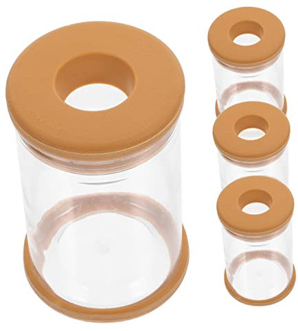 MERRYHAPY 4stücke Kleine Transparente Blumentöpfe Imitation Glas Für Hydroponik Zimmerpflanzen Desktop Dekoration Pflanzenkübel