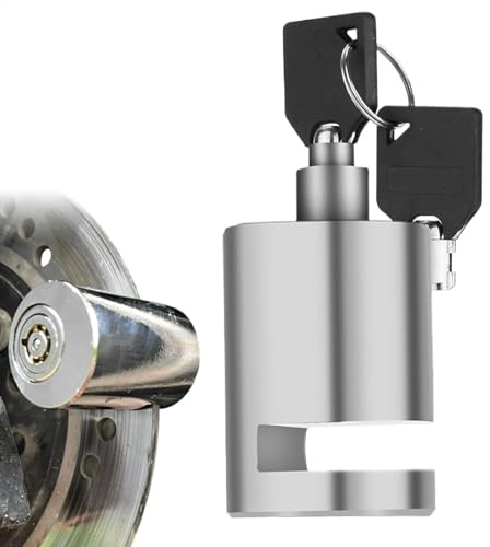 Verrou de frein à disque avec alarme, étanche, cadenas antivol robuste, outil de frein à disque compact, pour moto, scooter, sécurité de vélo, 4,4 x 3,1 cm, 200 g