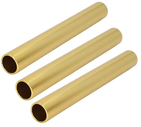 plplaaoo Amarillo, 3 Stück Wettkampf-Relais, helle Farbe, hohlgeschnitzt, Aluminiumlegierung, Relais-Staktstock für Training und Wettbewerb