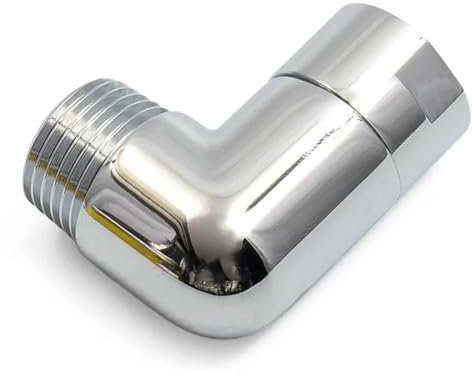 Brazo de Extensión de Cabezal de Ducha Adaptador de codo for cabezal de ducha, conexiones G1/2, ángulo de extensión del brazo de ducha, codo de 90°, 135°, ducha de mano, codo rociador superior(-B)