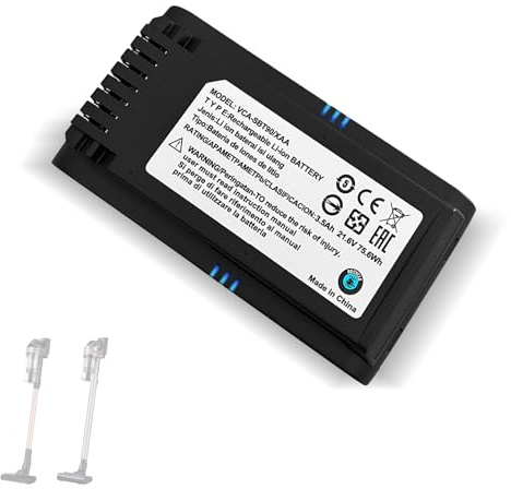 Batterie pour Samsung JET60 JET65 JET70 JET75 JET90 Samsung Aspirateur sans fil de rechange pour modèle de batterie VCA-SBTA60 VCA-SBT90 VCA-SBT90EB.Non compatible avec les aspirateurs des séries Jet