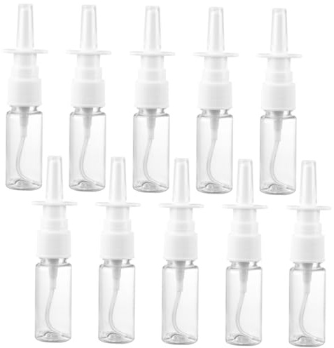 HEALEEP Lot De 10 Vaporisateurs Nasaux 10 Ml Format Compact Transparent Vaporisateur Portatif Pour Soulagement Nasal Usage Personnel Voyage