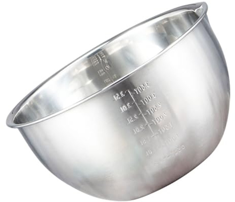 BAZEITFLOW Bol Mélangeur à Œufs 1,2 L Inox avec Bec Verseur et Graduation Intérieure 16 Cm, Bol Pâtisserie Polyvalent Cuisine et Maison, Ustensile de Cuisson Pratique et Solide
