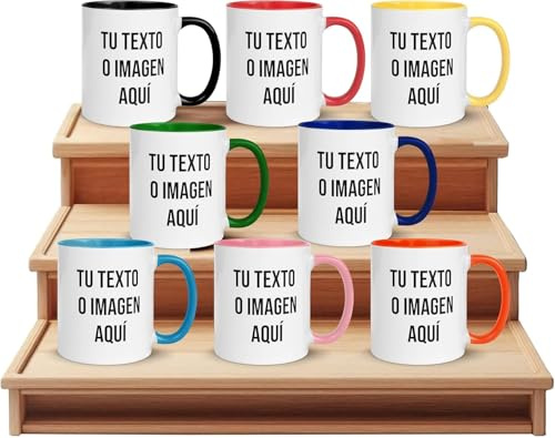 Kembilove® Taza de cerámica personalizable con foto y texto – Detalle emotivo para nacimiento de bebé o recién nacido, ideal para padres y familia