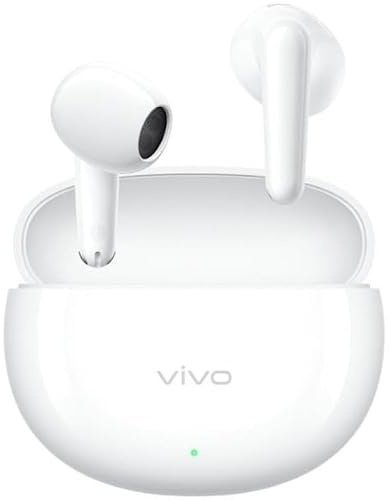 vivo Buds Air3 Auriculares 3,6g 50H BT6.0 IA Reducción Ruido Blanca Dual | Auriculares Inalámbricos Bluetooth, 50 Horas de autonomía, conexión Dual con múltiples Dispositivos, Bluetooth 6.0