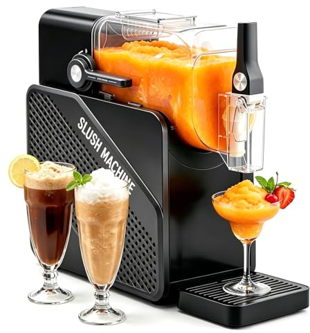 Slush-Maschine, 2Liter, für gefrorene Getränke, Frappés und Milchshakes, 5 voreingestellte Programme, selbstreinigend