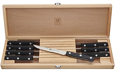 ZWILLING TWIN Gourmet Classic 8-pc Steak Knife Set with Wood Case