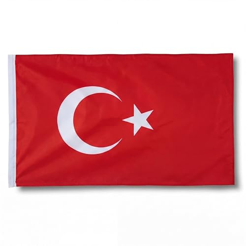 Sonia Originelli Türkei Fahne XXL 160 x 240 cm - Fanartikel in der türkischen Nationalflagge für WM, EM und Public Viewing