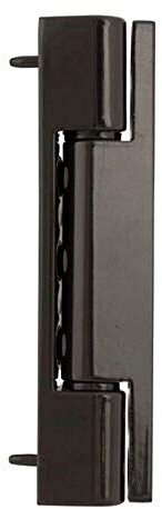 TSS UPVC Butt Hinge Flat 0 Degrees Black