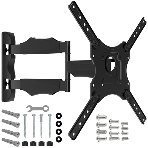 NANOOK TURN M, Soporte de pared giratorio para televisores de 32-55 pulgadas, Inclinable, Soporte de pared para televisores LCD, LED, QLED y OLED, Compatibilidad universal, VESA 100x100 a 400x400