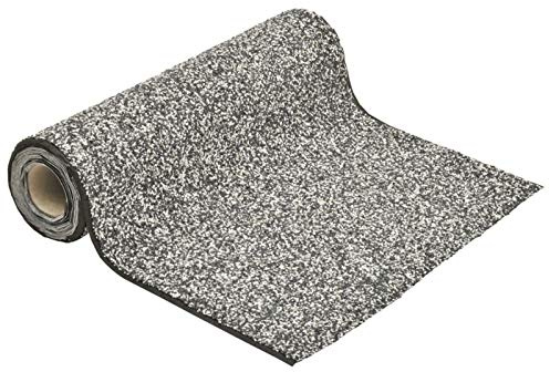 Tidyard Revêtement de pierre jardin 250x60cm, non-tissé PP polaire, colle sécuritaire eau potable, gris, 4.5mm, pour bassin étang ruisseau
