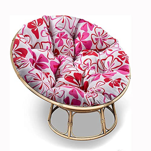 SRHWBF Papasan-Sitzkissen Polster Bodenkissen für Schwingsessel Stuhlkissen Für Innen Balkon Draussen Patio Garten (NUR Kissen) (F5 Ø180cm/70.8 in)