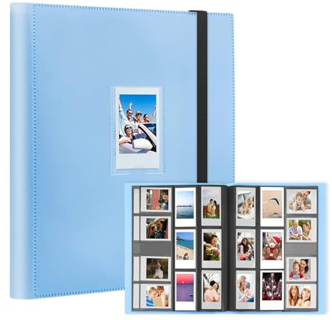 Veicevol 560 Pockets Photo Album for Fujifilm Instax Mini Camera, Album for Polaroid Photo, for Fujifilm Instax Mini 12 11 9 40 90 8 EVO LIPLAY Instant Camera, 2x3 Photo Albums, Blue