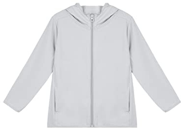 ANIMQUE Niños Pequeños Chaqueta con Capucha Protección Solar para Padres Hijos Verano Niño Niñas Ligera Transpirable Secado Rápido Niño con Cremallera Completa Manga Larga Ropa Abrigo