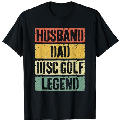 Husband Dad Discgolf Legend T-Shirt für Herren, Golfer, Vatertag T-Shirt
