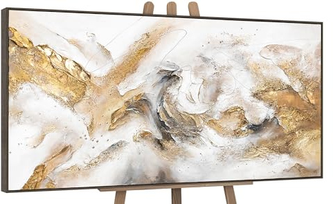 YS-Art XXL Design Abstrakt Acrylbild auf Leinwand Konsonanz handgemalte