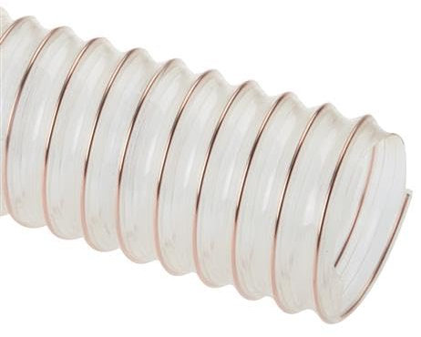 Meterware – Tubo a spirale in poliuretano a pressione leggera di aspirazione tubo a spirale (tubo diametro interno: 75 mm)