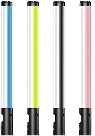 Varita de Luz para Fotografía RGB, Luz de Cámara LED Iluminación de Fotografía Portátil a Todo Color de 360°, Luz de Cámara Regulable 3000K-6000K para Fotografía,