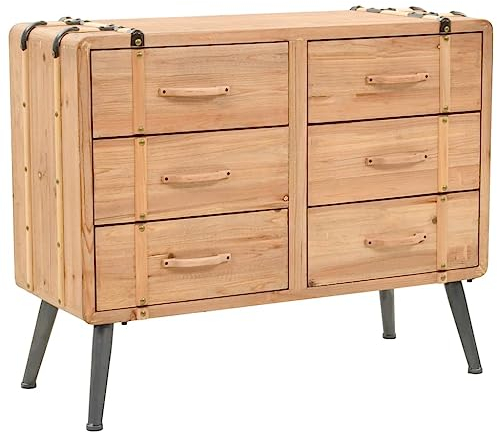 Schubladenkommode, Lagerschrank Schließfächer Büroschrank Aktenschränke Geeignet für Küche Büro Schlafzimmer Wohnzimmer Massivholz Tanne 91 x 35 x 73 cm