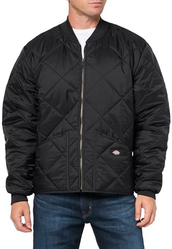 Dickies Diamond Quilted Jacket, BLACK, L