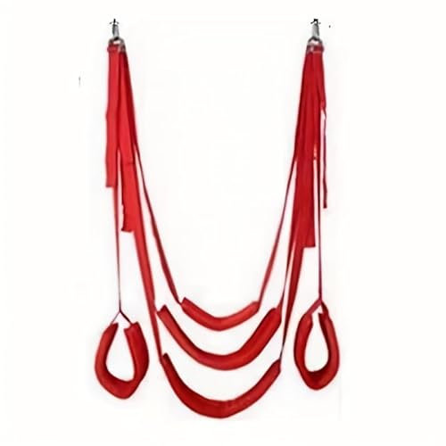 Dudoy Indoor-Bondage-Schaukel mit fünf Kissen (rot)