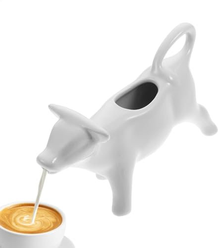 Sirupkrug, Hitzebeständiger Keramik-Milchkännchen In Kuhform, Milchkanne Kuh, Milchkännchenbehälter, Sahnebehälter Für Camping, Picknick, Grillen, Tragbares Sirupglas