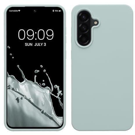 kwmobile Handyhülle für Samsung Galaxy A56 5G Hülle - Case Silikon - Kabelloses Laden - Schutzhülle Cover in Cool Mint