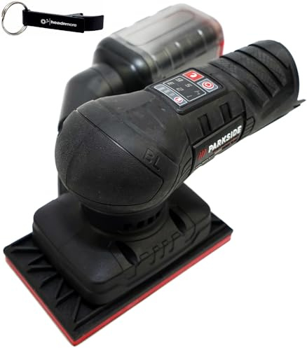 HEADNMORE® Parkside Performance Ponceuse orbitale sans fil 12 V PASSP 12 + porte-clés HEADNMORE® (sans batterie)