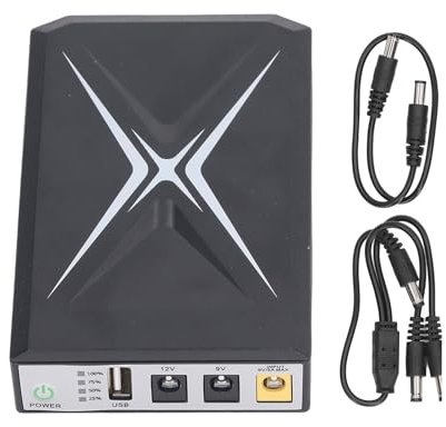 Nutriess Mini UPS Battery Backup 10400mAh Router de la caméra de sécurité d'alimentation sans Interruption de l'alimentation Continue de Conception compacte de Longue durée