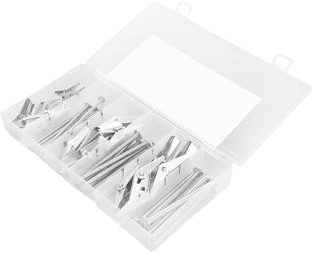 Operitacx 24piezas Pernos de Palanca en Forma de Paracaídas y Tuercas de Ala Anclajes para Paneles Alta Resistencia para Colgar Objetos Pesados Paredes Huecas
