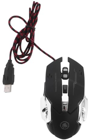HEATSHAKING Souris USB X9 6d pour PC Dpi Réglable, Design Ergonomique | Abs Noir, Patins Antidérapants, Puce de Jeu Professionnelle, Usage Bureau, Ordinateur Portable et Fixe